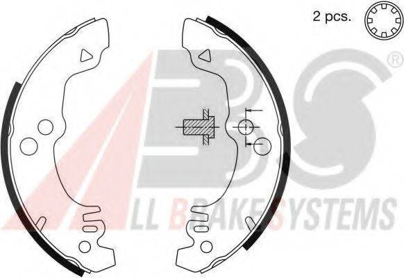 A.B.S. 8748 Комплект гальмівних колодок