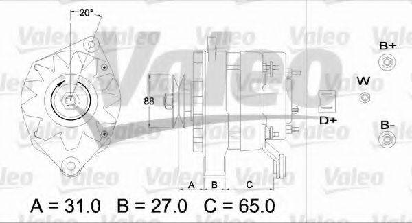 VALEO 433453 Генератор