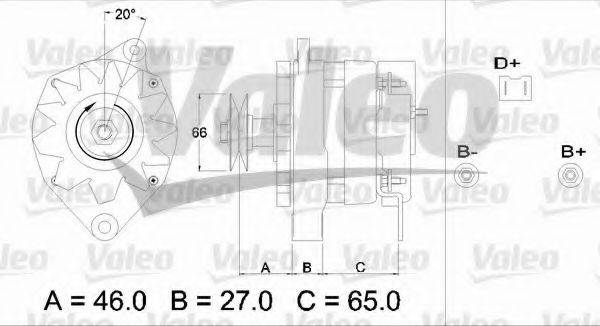 VALEO 436308 Генератор