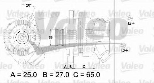 VALEO 436612 Генератор