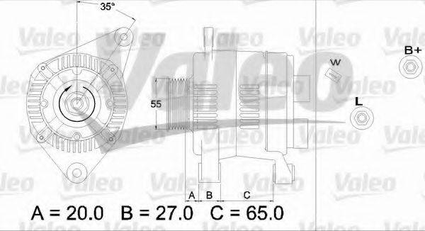 VALEO 436729 Генератор