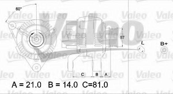 VALEO 437188 Генератор