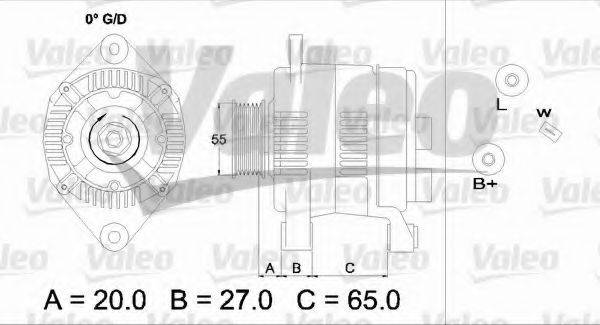 VALEO 437203 Генератор