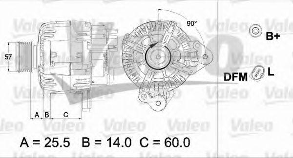 VALEO 437470 Генератор