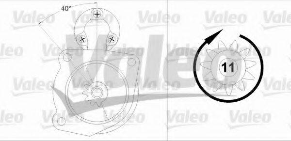 VALEO 458198 Стартер