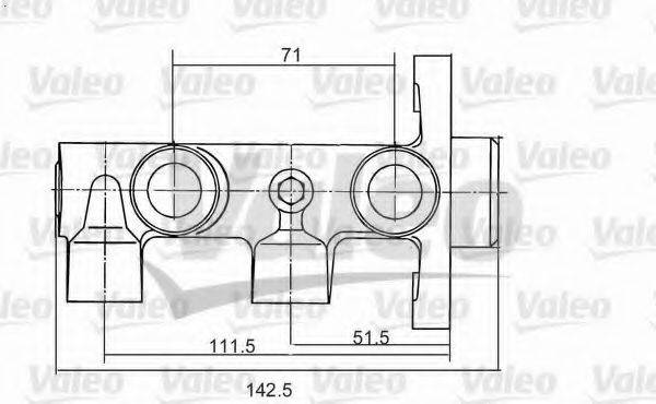 VALEO 350823 головний гальмівний циліндр