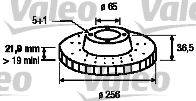 VALEO 186603 гальмівний диск