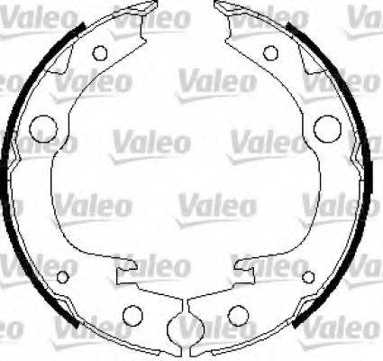 VALEO 564008 Комплект гальмівних колодок, стоянкова гальмівна система