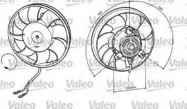 VALEO 696037 Вентилятор, охолодження двигуна