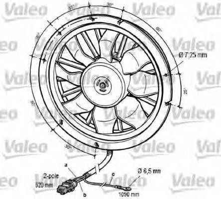 VALEO 696066 Вентилятор, охолодження двигуна