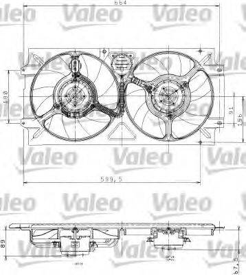 VALEO 698359 Вентилятор, охолодження двигуна