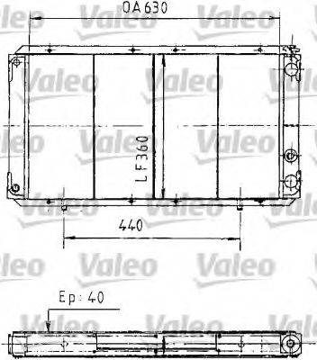 VALEO 730003 Радіатор, охолодження двигуна