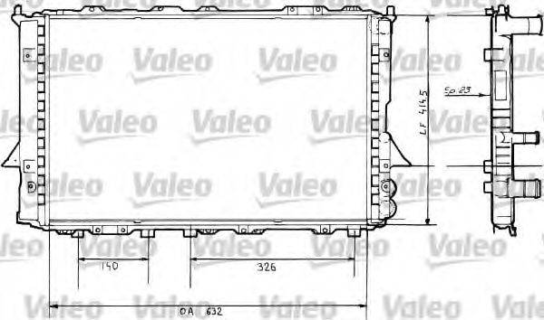 VALEO 730360 Радіатор, охолодження двигуна