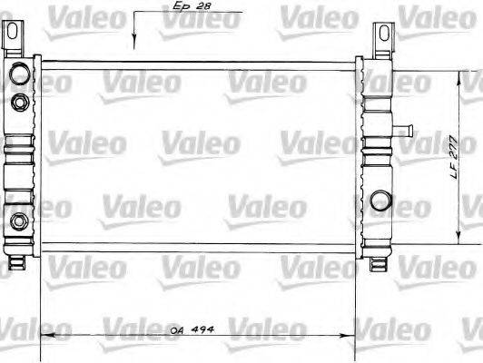 VALEO 730559 Радіатор, охолодження двигуна