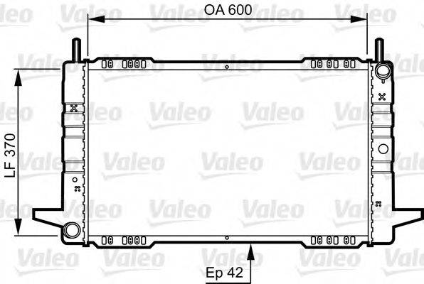 VALEO 730563 Радіатор, охолодження двигуна