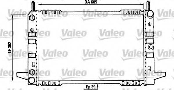 VALEO 730586 Радіатор, охолодження двигуна