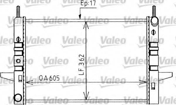 VALEO 730590 Радіатор, охолодження двигуна