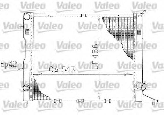 VALEO 730816 Радіатор, охолодження двигуна