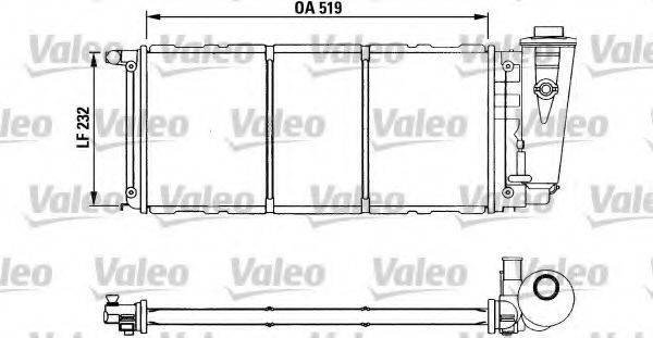 VALEO 730839 Радіатор, охолодження двигуна