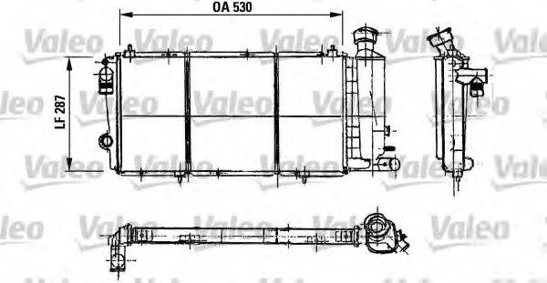 VALEO 730896 Радіатор, охолодження двигуна