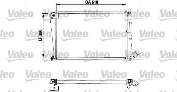 VALEO 730961 Радіатор, охолодження двигуна