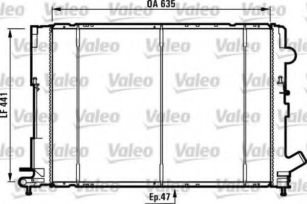 VALEO 731161 Радіатор, охолодження двигуна