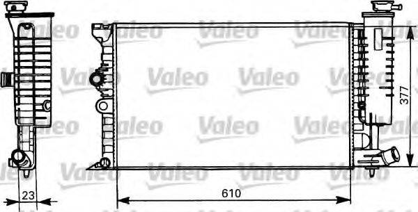 VALEO 731298 Радіатор, охолодження двигуна