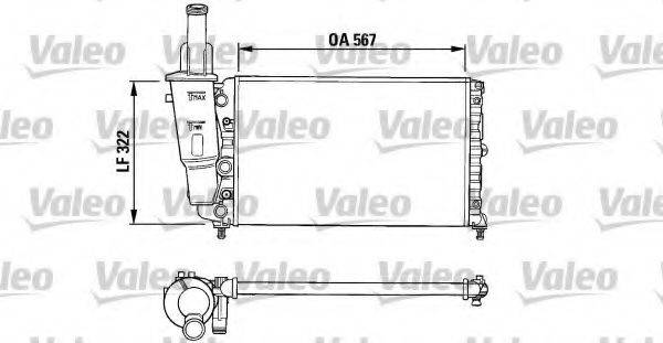 VALEO 731374 Радіатор, охолодження двигуна