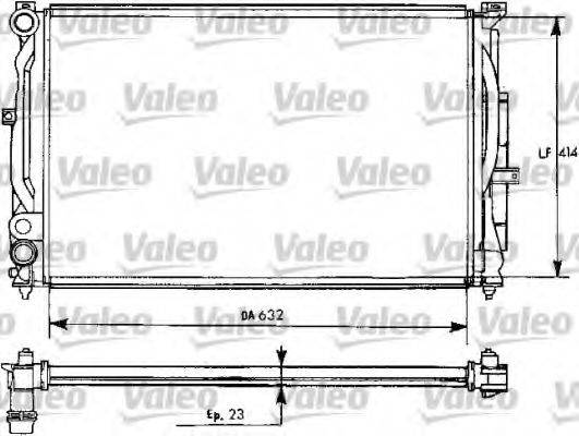 VALEO 731537 Радіатор, охолодження двигуна