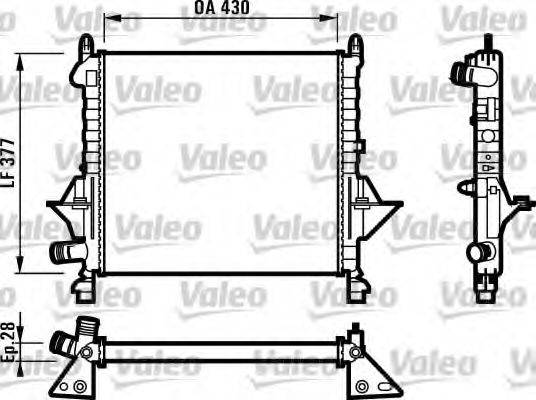 VALEO 731552 Радіатор, охолодження двигуна