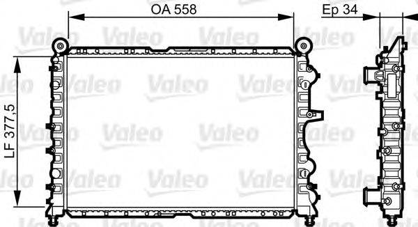 VALEO 731592 Радіатор, охолодження двигуна