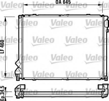 VALEO 732048 Радіатор, охолодження двигуна