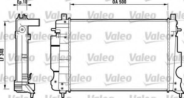 VALEO 732119 Радіатор, охолодження двигуна