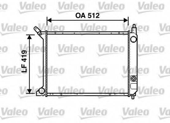 VALEO 732364 Радіатор, охолодження двигуна