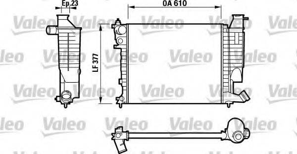 VALEO 732535 Радіатор, охолодження двигуна