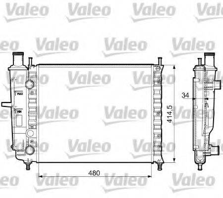 VALEO 732788 Радіатор, охолодження двигуна