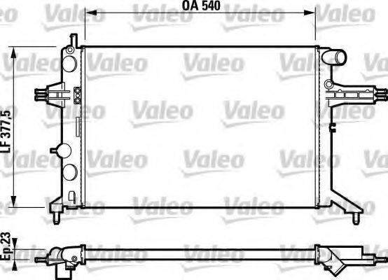 VALEO 732795 Радіатор, охолодження двигуна