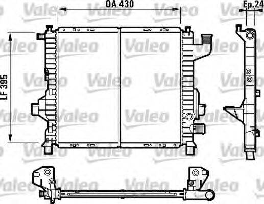 VALEO 732819 Радіатор, охолодження двигуна