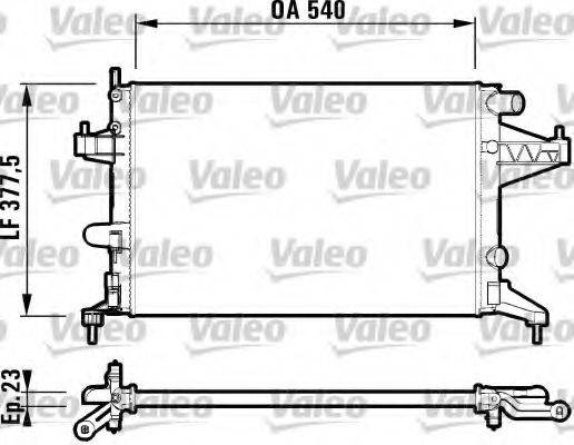 VALEO 732826 Радіатор, охолодження двигуна