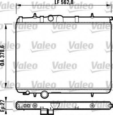 VALEO 732906 Радіатор, охолодження двигуна