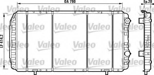 VALEO 732914 Радіатор, охолодження двигуна