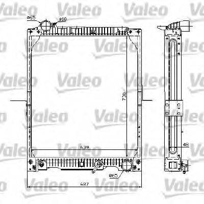 VALEO 732993 Радіатор, охолодження двигуна