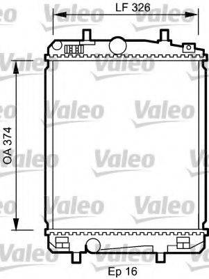 VALEO 735070 Радіатор, охолодження двигуна