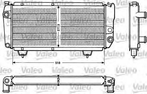 VALEO 810831 Радіатор, охолодження двигуна