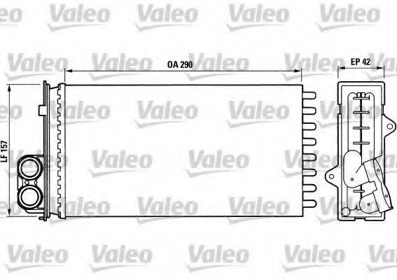 VALEO 812014 Теплообмінник, опалення салону