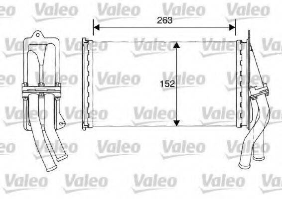 VALEO 812015 Теплообмінник, опалення салону