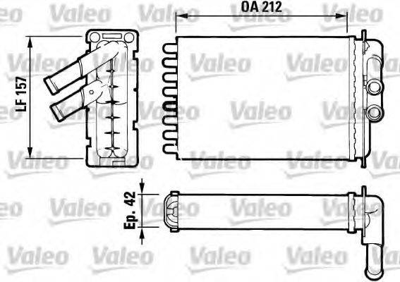 VALEO 812017 Теплообмінник, опалення салону