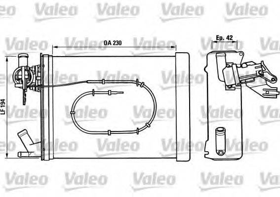 VALEO 812023 Теплообмінник, опалення салону