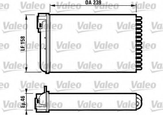 VALEO 812110 Теплообмінник, опалення салону