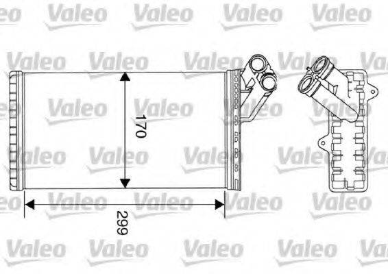 VALEO 812116 Теплообмінник, опалення салону